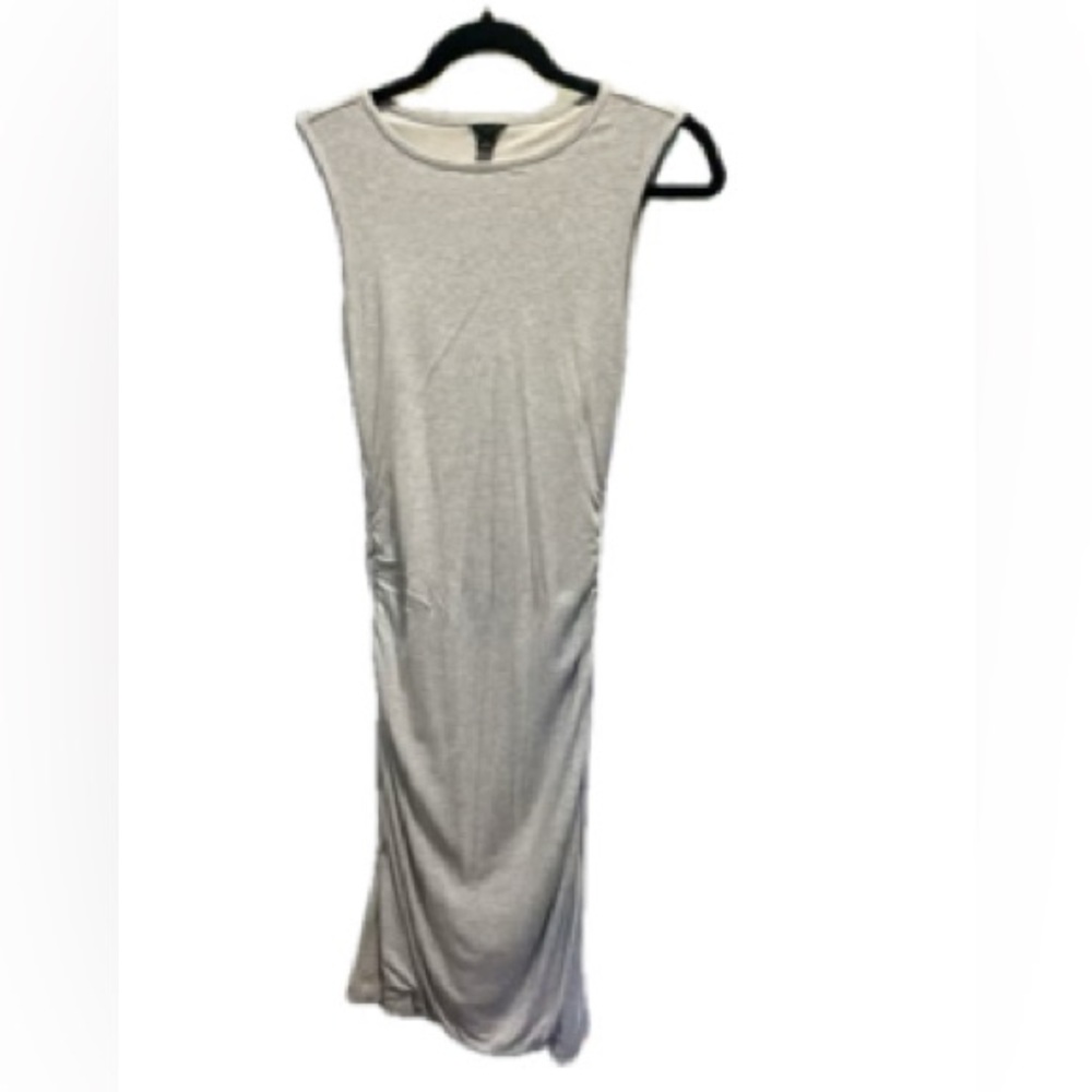 Ann Taylor Sleeveless light Gray Dress size. Medium Petite equivalent to Small